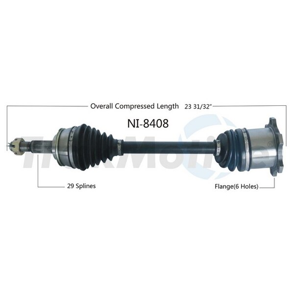 Surtrack Axle Cv Axle Shaft, Ni-8408 NI-8408 - main